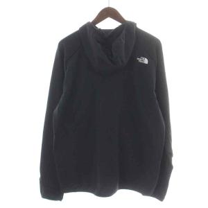 THE NORTH FACE サーマルバーサグリッドフーディ パーカー ジャケット ジップアップ 長袖 ロゴプリント ストレッチ L 黒 ブラック NL72278