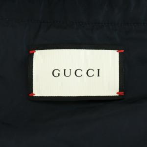 GUCCI Bee Star Nylon Jacket 48 ボルドー ネイビー