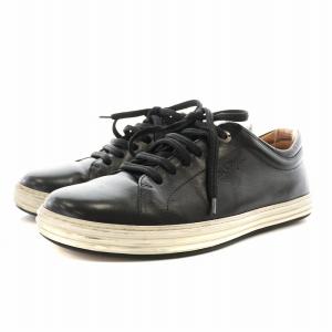 Salvatore Ferragamo スニーカー シューズ レザー 6.5 24.0cm 黒 ブラック /AN6