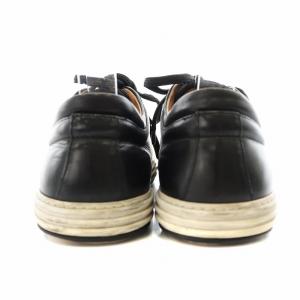 Salvatore Ferragamo スニーカー シューズ レザー 6.5 24.0cm 黒 ブラック /AN6