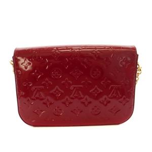 LOUIS VUITTON ヴェルニ ロデオドライブ ポムダムール ショルダーバッグ 2way レッド M93599