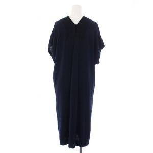 HERMES ニット ワンピース 38 ネイビー