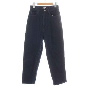 IENA LA BOUCLE 23AW デニムペグトップパンツ ジーンズ ジップフライ テーパード ハイウエスト ストレッチ 38 M