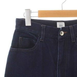 IENA LA BOUCLE 23AW デニムペグトップパンツ ジーンズ ジップフライ テーパード ハイウエスト ストレッチ 38 M