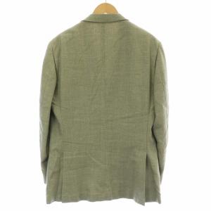 Ermenegildo Zegna テーラードジャケット 背抜き サイドベンツ シングル 3B 緑 グリーン