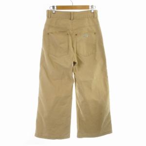 POLO RALPH LAUREN ワイドパンツ ストレート ハイウエスト ロゴボタン 2 S ベージュ