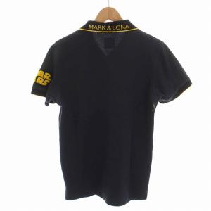 MARK&LONA スターウォーズ STAR WARS ポロシャツ ワッペン ロゴ スカル 半袖 M 紺 ネイビー