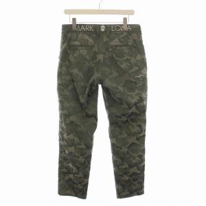 MARK&LONA 迷彩柄 カーゴパンツ カモフラ スカル L カーキ 緑