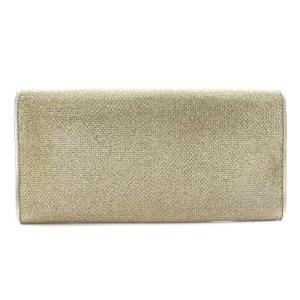 JIMMY CHOO ミラ Milla パーティバッグ クラッチ ショルダー ウォレット チェーン ゴールド色