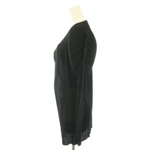 PLEATS PLEASE ISSEY MIYAKE イッセイミヤケ カーディガン 3 ブラック PP05-JO001