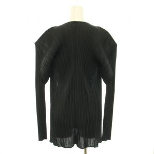 PLEATS PLEASE ISSEY MIYAKE イッセイミヤケ カーディガン 3 ブラック PP05-JO001
