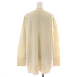 Diagram GRACE CONTINENTAL 22AW リラクシールーズニットカーディガン 長袖 Vネック オーバーサイズ 金ボタン ドロップショルダー ウール 36 S