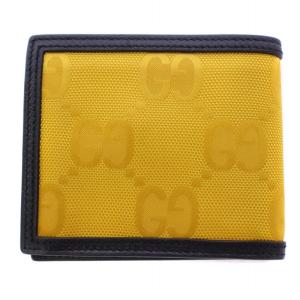 GUCCI OF THE GRID 財布 二つ折り GG柄 イエロー ブラック 625573