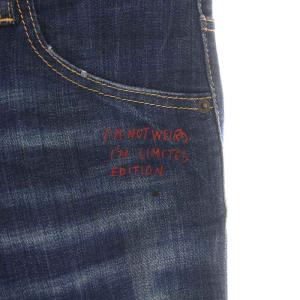 DSQUARED2 18SS デニムパンツ USED加工 ペイント L ネイビー