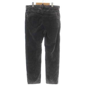 DSQUARED2 パンツ ボタンフライ コーデュロイ USED加工 48 M 黒 ブラック