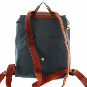 Longchamp ルプリアージュ LE PLIAGE バックパック リュックサック ナイロン レザー グレー L1699089300