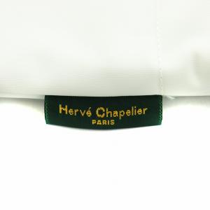 Hervé Chapelier 舟形 トートバッグ ハンドバッグ ナイロン 白 ホワイト 6027/N