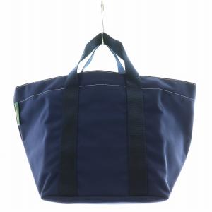 Hervé Chapelier 舟形 トートバッグ ハンドバッグ ナイロン 紺 ネイビー 6027/N