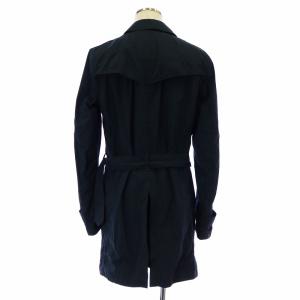 HERNO トレンチコート ミドル丈 ベルト付き 46 S 紺 ネイビー IM0137U