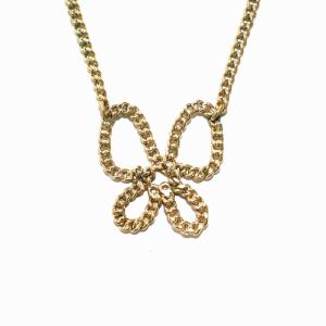 ネックレス ペンダント バタフライ 蝶々 チェーン ゴールド色