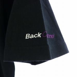 Back Channel タグ付き Tシャツ カットソー イラストプリント 半袖 L 黒 ブラック