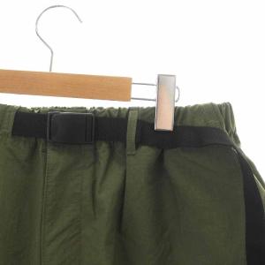Back Channel ショートパンツ ハーフ クライミング カーゴ イージー ジップフライ ベルト ロゴプリント XL カーキ 白 ホワイト