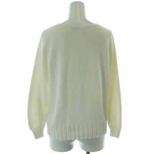 Cruciani ニット セーター 長袖 コットン 42 M アイボリー