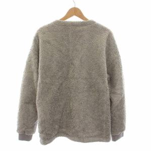 WILDTHINGS POLARTEC ノーカラー フリースジャケット ボア ジップアップ アウター L グレー