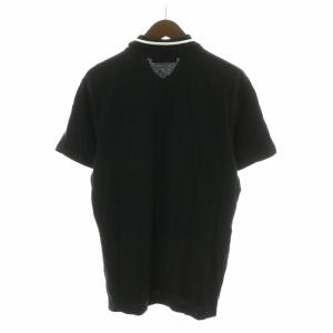 DOLCE&GABBANA ポロシャツ 半袖 ロゴ コットン 50 XL 黒 ブラック