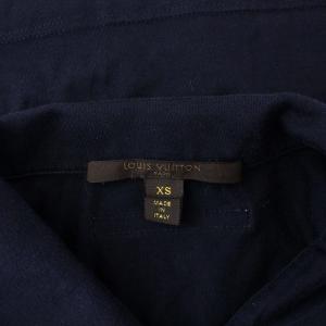 LOUIS VUITTON ポロシャツ 半袖 ワッペン XS ネイビー