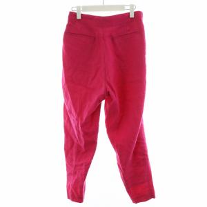 Drawer ローンタックパンツ スラックス ジッパーフライ 麻 リネン 36 S ピンク 6514-236-0901