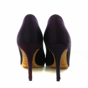 JIMMY CHOO 紫、黒ラメ ハイヒール 35
