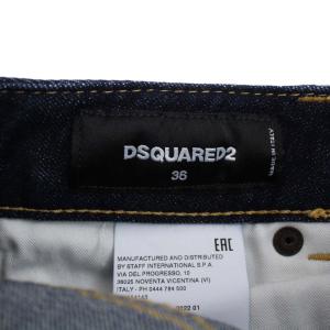 DSQUARED2 22SS JENNIFER JEANS スキニー デニムパンツ ジーンズ ボタンフライ 36 S インディゴ