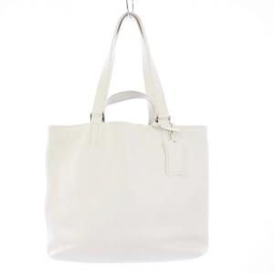 トートバッグ ハンドバッグ 2WAY レザー 白 ホワイト