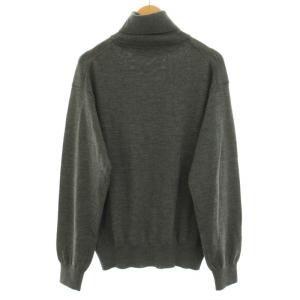 PAUL SMITH LONDON ニット セーター 長袖 タートルネック ウール L グレー