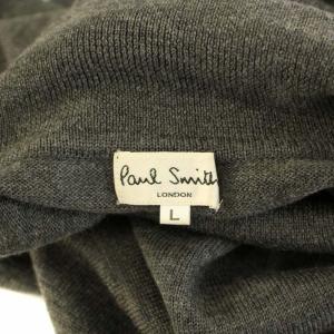 PAUL SMITH LONDON ニット セーター 長袖 タートルネック ウール L グレー