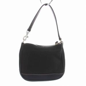 COACH 7704 アクセサリーポーチ ミニ ハンドバッグ 黒 ブラック