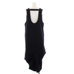 ENFOLD 24SS CURVE-DRAPE DRESS 36 ブラック