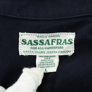 SASSAFRAS ブルゾン ジャケット コットン L 紺 ネイビー