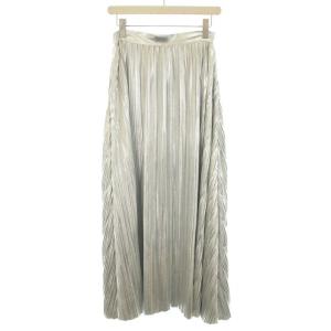 MOTHER 23SS スカート ロング マキシ プリーツ S シルバー