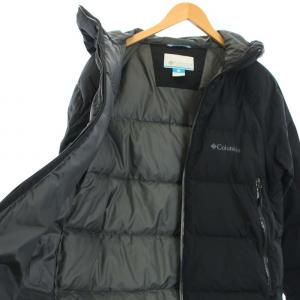 Columbia Vowell Glacier Hoodie ダウンジャケット アウター ジップアップ フード L 黒 ブラック PM5948