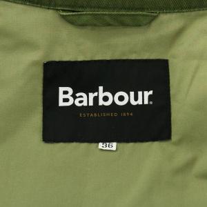 Barbour ステンカラーコート ロング丈 コットン 36 S カーキ