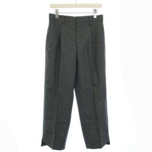 Deuxieme Classe フラノankleパンツ スラックス ジップフライ ウール 36 S グレー 17030500708030