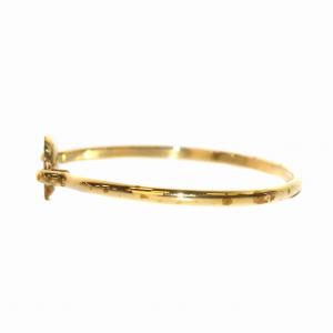 MARC JACOBS LOGO DISC HINGE BRACELET バングル ロゴ ゴールド色