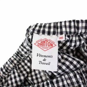 DANTON COTTON/LINEN WEATHER EASY PANTS コットンリネンウェザーイージーパンツ ギンガムチェック 36