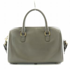 SAINT LAURENT PARIS クラシック ベイビーダッフル ショルダーバッグ 2WAY グレー IMR330958