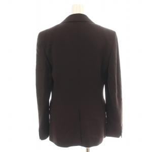 Max Mara テーラードジャケット シングル 総裏地 ウール 36 XS 茶 ブラウン