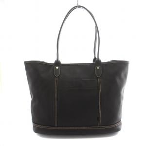 Longchamp トートバッグ レザー ダークブラウン