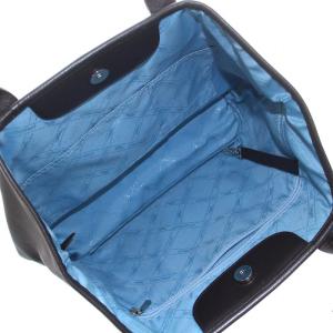 Longchamp トートバッグ レザー ダークブラウン