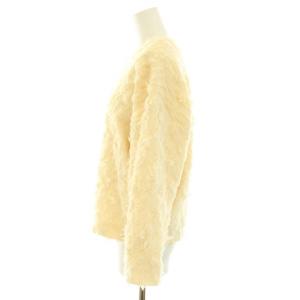 AKIRANAKA カットソー ニット セーター ラウンドネック 長袖 ウール 36 S アイボリー